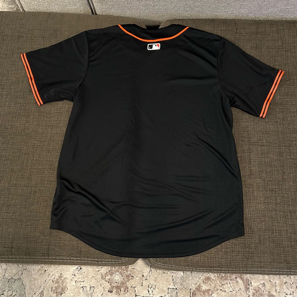 Nike Authentic San Francisco Giants MLB Baseball Black Jersey Men's Sz: L - Picture 6 of 6